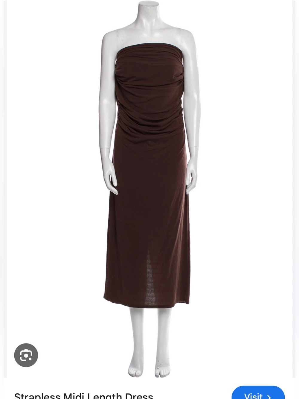Paris Georgia brown midi dress